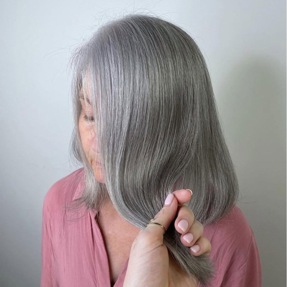 Grått hår optisk illusjon