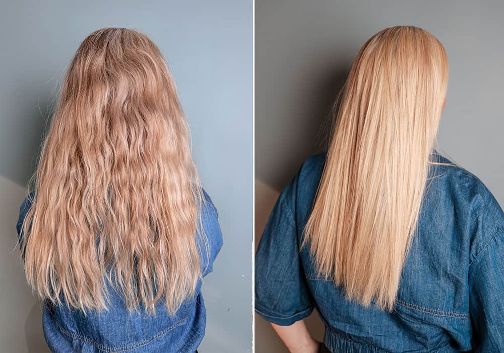 Keratin i salong Nikita Hair behandling