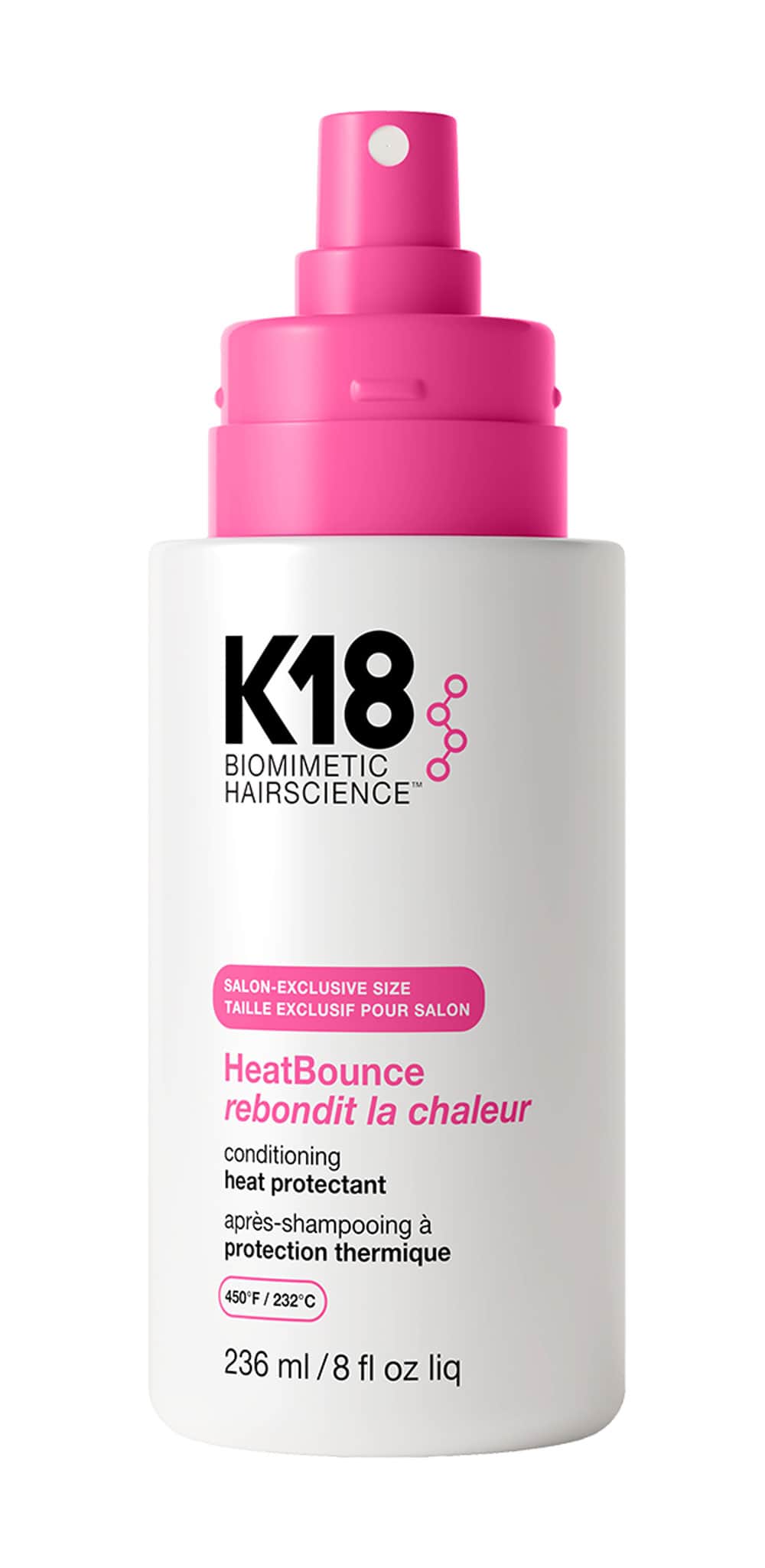 K18 HeatBounce värmeskydd för håret som skyddar vid styling med värmeverktyg