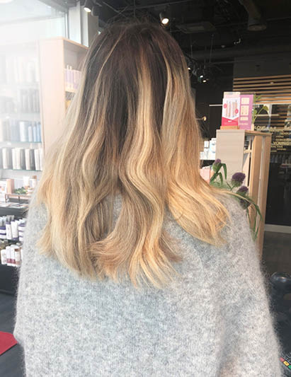 Før behandling med VOKE Master Hair Extensions