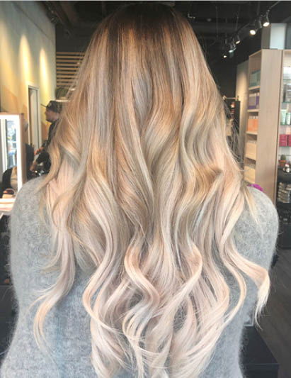 Etter behandling med VOKE Master Hair Extensions